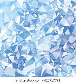 Blue Polygonal Mosaic Background, Creative Design Templates