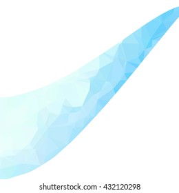 Blue Polygonal Mosaic Background, Creative Design Templates