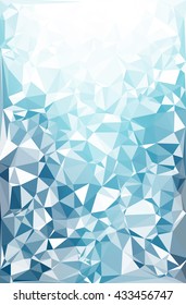 Blue Polygonal Mosaic Background, Creative Design Templates
