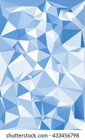 Blue Polygonal Mosaic Background, Creative Design Templates