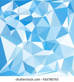 Blue Polygonal Mosaic Background, Creative Design Templates