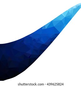 Blue Polygonal Mosaic Background, Creative Design Templates