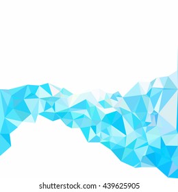 Blue Polygonal Mosaic Background, Creative Design Templates