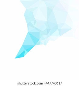Blue Polygonal Mosaic Background, Creative Design Templates