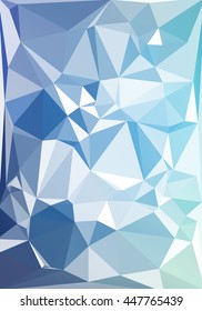 Blue Polygonal Mosaic Background, Creative Design Templates
