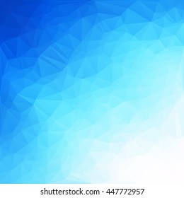 Blue Polygonal Mosaic Background, Creative Design Templates