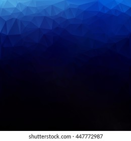 Blue Polygonal Mosaic Background, Creative Design Templates