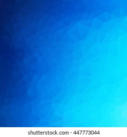 Blue Polygonal Mosaic Background, Creative Design Templates