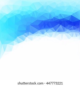 Blue Polygonal Mosaic Background, Creative Design Templates