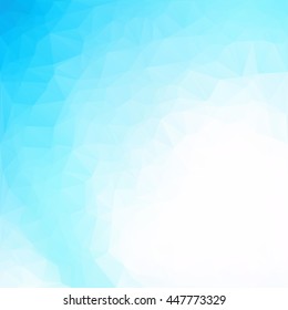 Blue Polygonal Mosaic Background, Creative Design Templates