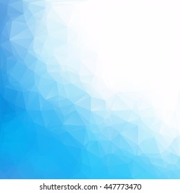Blue Polygonal Mosaic Background, Creative Design Templates