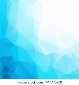 Blue Polygonal Mosaic Background, Creative Design Templates