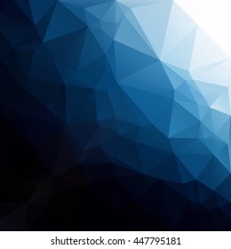 Blue Polygonal Mosaic Background, Creative Design Templates