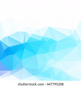 Blue Polygonal Mosaic Background, Creative Design Templates