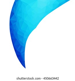 Blue Polygonal Mosaic Background, Creative Design Templates