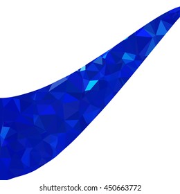 Blue Polygonal Mosaic Background, Creative Design Templates