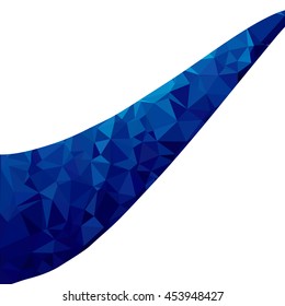 Blue Polygonal Mosaic Background, Creative Design Templates