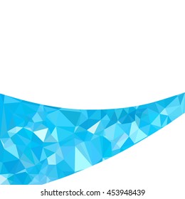 Blue Polygonal Mosaic Background, Creative Design Templates