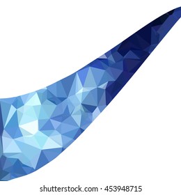 Blue Polygonal Mosaic Background, Creative Design Templates