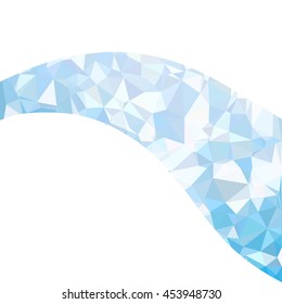 Blue Polygonal Mosaic Background, Creative Design Templates