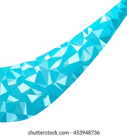 Blue Polygonal Mosaic Background, Creative Design Templates