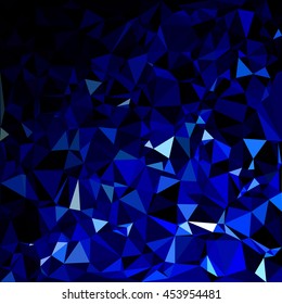 Blue Polygonal Mosaic Background, Creative Design Templates