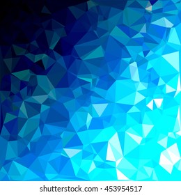 Blue Polygonal Mosaic Background, Creative Design Templates