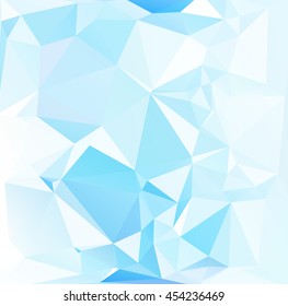 Blue Polygonal Mosaic Background, Creative Design Templates