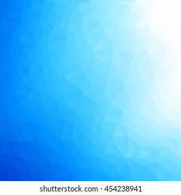 Blue Polygonal Mosaic Background, Creative Design Templates