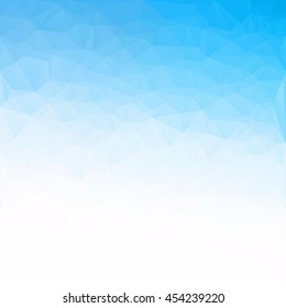 Blue Polygonal Mosaic Background, Creative Design Templates