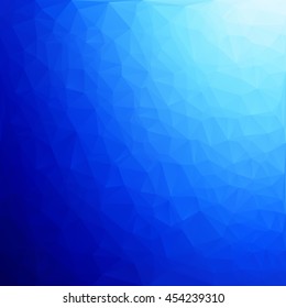 Blue Polygonal Mosaic Background, Creative Design Templates