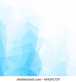 Blue Polygonal Mosaic Background, Creative Design Templates
