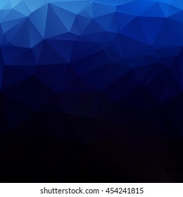 Blue Polygonal Mosaic Background, Creative Design Templates