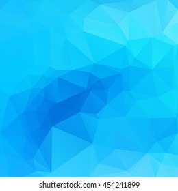 Blue Polygonal Mosaic Background, Creative Design Templates