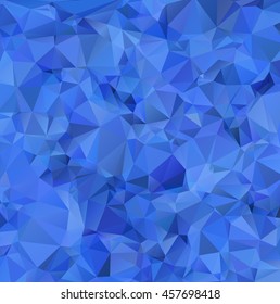 Blue Polygonal Mosaic Background, Creative Design Templates