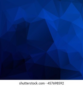 Blue Polygonal Mosaic Background, Creative Design Templates