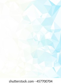 Blue Polygonal Mosaic Background, Creative Design Templates