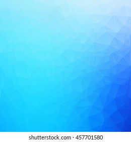 Blue Polygonal Mosaic Background, Creative Design Templates