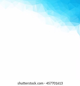 Blue Polygonal Mosaic Background, Creative Design Templates