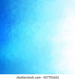 Blue Polygonal Mosaic Background, Creative Design Templates