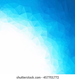Blue Polygonal Mosaic Background, Creative Design Templates