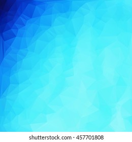 Blue Polygonal Mosaic Background, Creative Design Templates