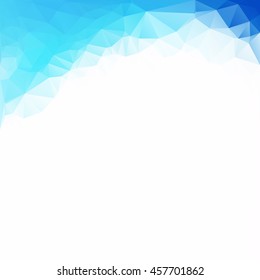 Blue Polygonal Mosaic Background, Creative Design Templates
