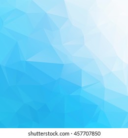 Blue Polygonal Mosaic Background, Creative Design Templates