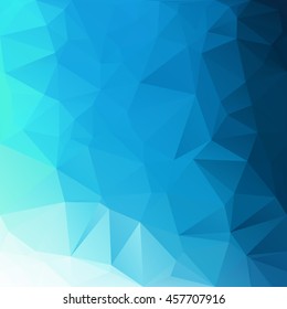 Blue Polygonal Mosaic Background, Creative Design Templates