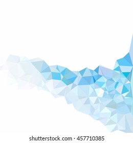 Blue Polygonal Mosaic Background, Creative Design Templates