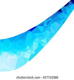 Blue Polygonal Mosaic Background, Creative Design Templates