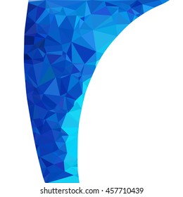 Blue Polygonal Mosaic Background, Creative Design Templates