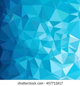 Blue Polygonal Mosaic Background, Creative Design Templates