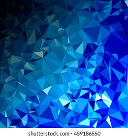 Blue Polygonal Mosaic Background, Creative Design Templates